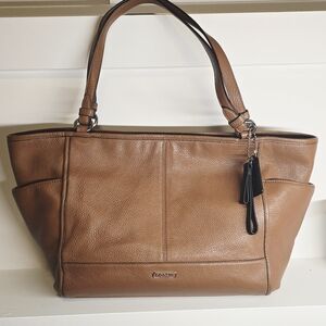 Coach Tan Leather Tote Bag